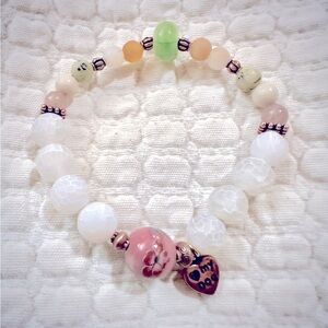 HEART CHAKRA! DOG MOMS ❤️ I love my dog bracelet with copper accents & agate❣️